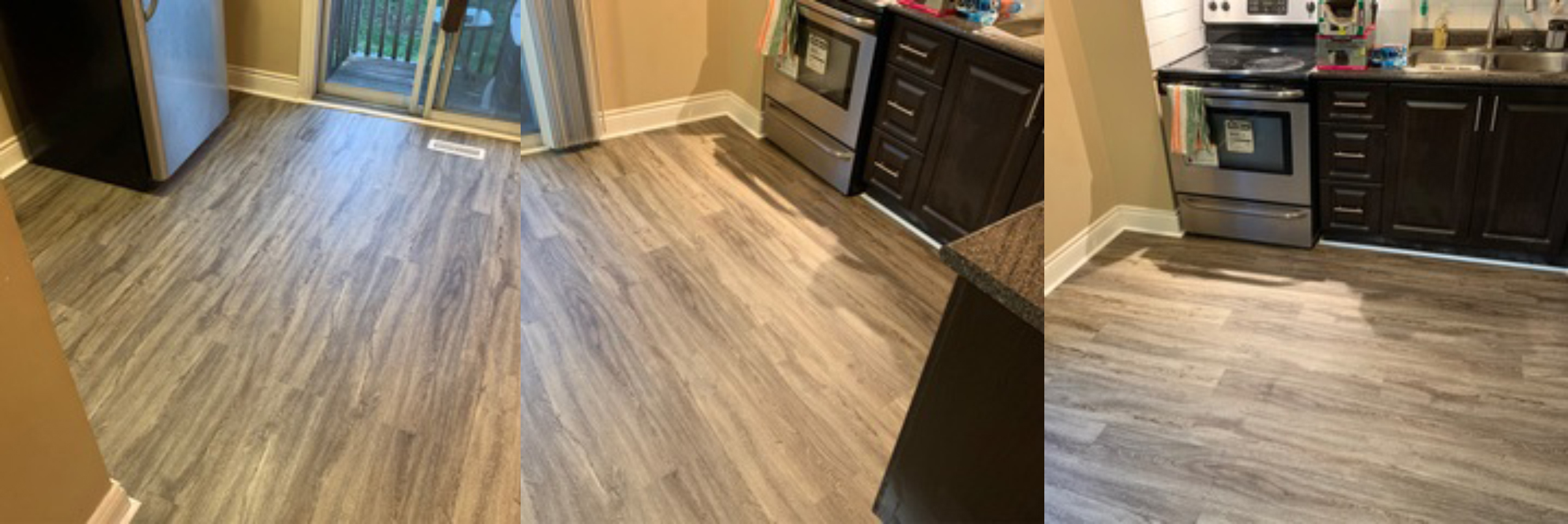 New flooring for the kitchen to enhance the home